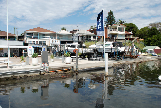 An idyllic spot on NSW's Lake Macquarie: Marks Point Marina.