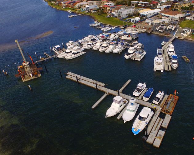 The construction of the new jetties took just four weeks.