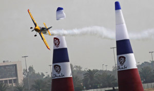 Matt Hall at Abu Dhabi 2014. (Red Bull Air Race)
