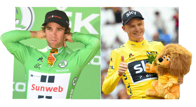 As Chris Froome looks set to win his 4th Tour de France title, Micheal Matthews will be vying for the Green Jersey and final stage win.