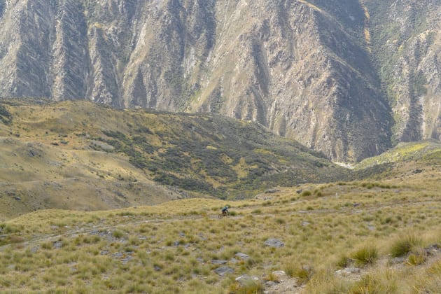 Rocketing down the Remarkables after a chopper lift up!