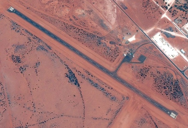 Thargomindah Airport in Queensland is one of those remote airports that benefited from Round Four of the Remote Airstrip Upgrade Program with $132,000 set aside for new lighting. (Google Earth image)