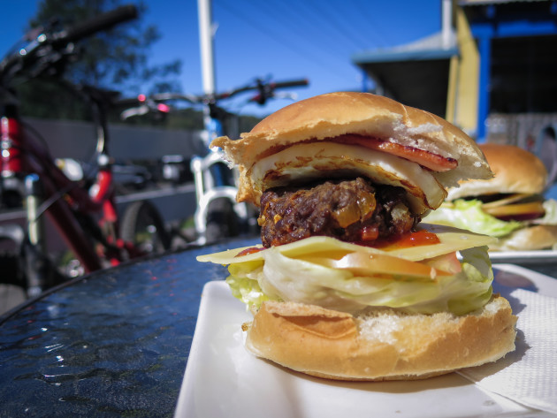 Ride rewards - the Derby Burger, yum!