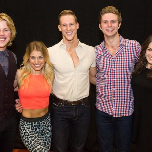 Ben Bennett, Karla Tonkich, Andrew Cook, Joshua Robson and Angela Scundi.  Photo: Kurt Sneddon.