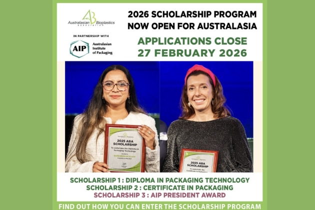 2026 ABA&ndash;AIP packaging scholarship program opens, applications close 27 February