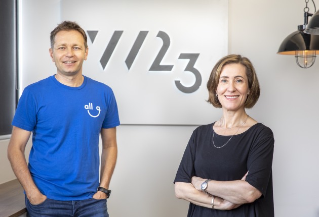 All G Foods founder and CEO Jan Pacas with W23 managing director Ingrid Maes. (Image source: All G Foods)