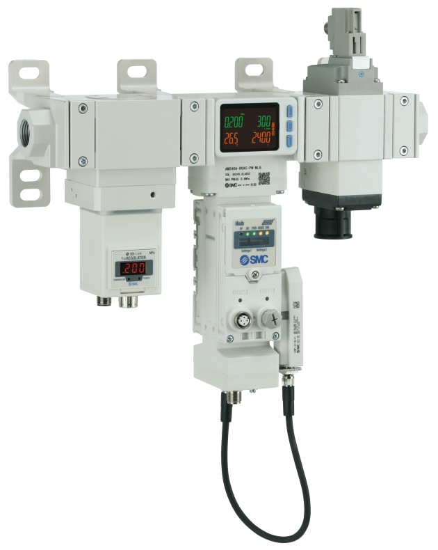 With its combination of regulator, wireless hub and residual pressure relief valve, the AMS is designed to monitor air consumption, pressure and the temperature in air lines – anywhere, everywhere and all at once.