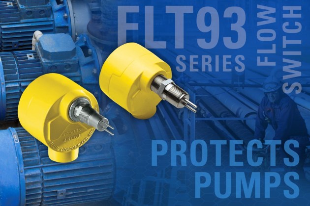 The FLT93 Series Flow Switch from FluidComponents International (FCI) provides a reliable early warning alert to the potential of dry running conditions, cavitation and other pump issues.