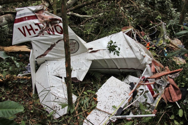 The crash site of Tailwind TWQ near Casino, NSW. (ATSB)