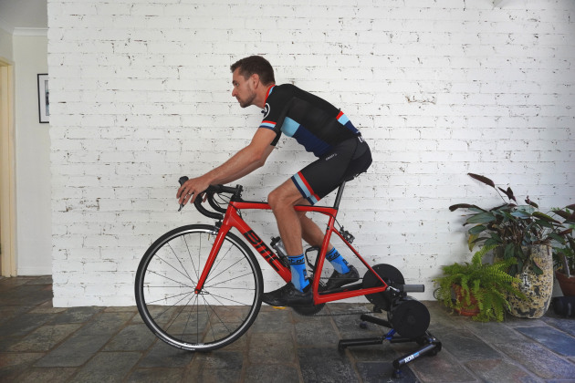 Ideal seat setback – a balanced front end position and gentle bend in elbows with relaxed upper body and natural torso posture.