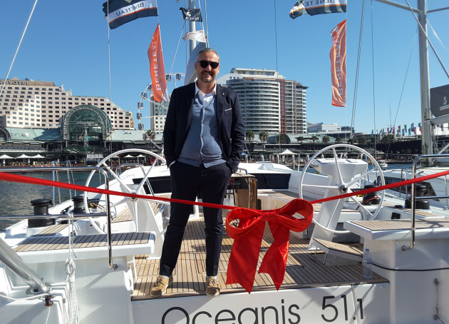 Beneteau joint general manager, Gianguido Girotti, was at SIBS to launch the Oceanis 51.1 in Australia.