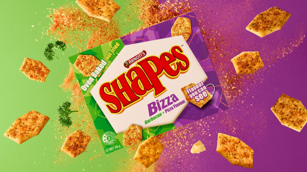 Arnott&rsquo;s has launched Bizza Shapes, a new product combining its two top-selling Shapes flavours &ndash; Barbecue and Pizza &ndash; in a single cracker.