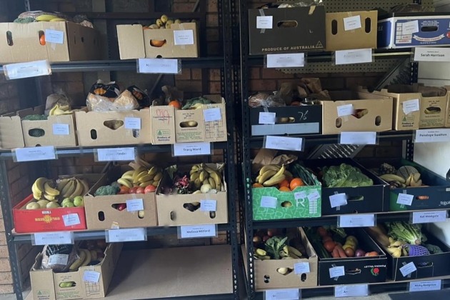 Box Divvy at the hub ready for pick up