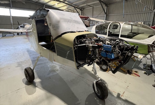 A Brumby 760 with a Rotax 915 engine in manufacturing at Cowra. (Brumby Aircraft)