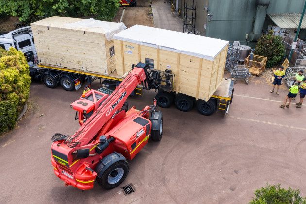 Equipment arrives at the new C4C Packaging site in WA.