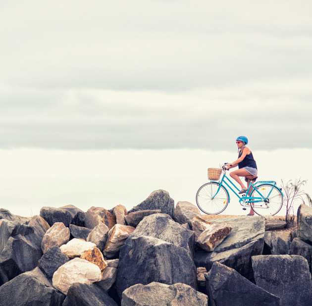 Beach Bike Ride: Cameron Meacham.