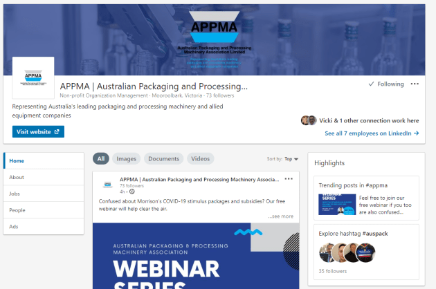 APPMA's LinkedIn page shares member news and content of interest to the wider industry.