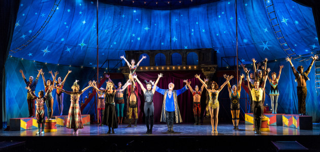 Cast of the US national touring production of 'Pippin'. Photograph by Terry Shapiro