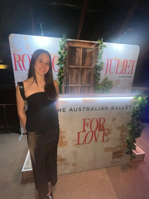 Claudia at Romeo and Juliet. Image supplied