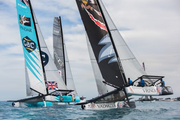 Close racing on the Great Sound  (Image by Jen Edney Photography/ M32 Series)