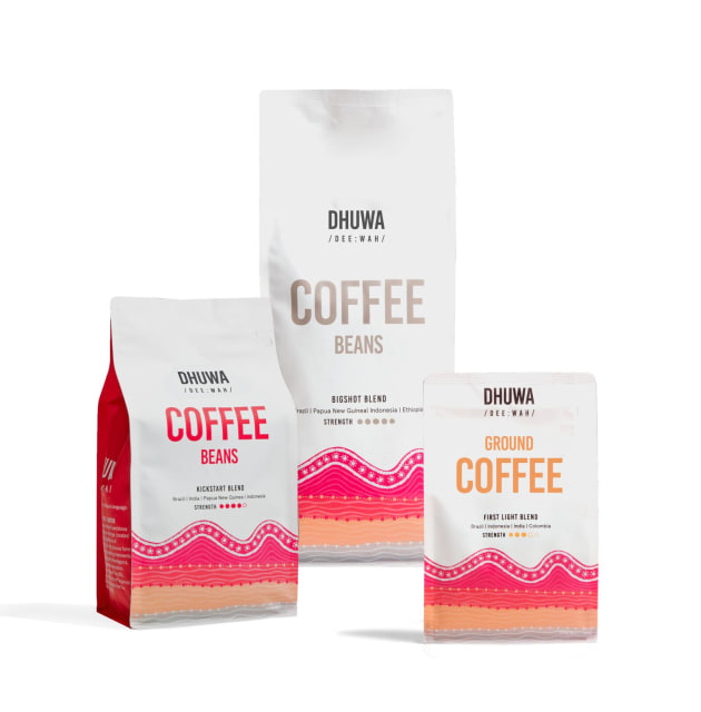 Dhuwa has launched with three different blends, available in beans or ground.