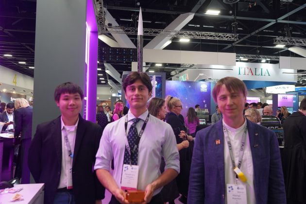 Some of the ANT61 team at International Astronautical Congress 2025 in Sydney, including Founder Mikhail Asavkin. 
Credit: Kirra Davey