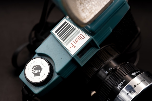 My Diana with its rarely used flash.