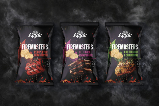 Bold, sensory storytelling: Edison's packaging design for Kettle Firemasters chips