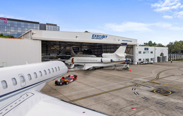 ExecuJet's MRO/FBO base at Sydney International. (ExecuJet)