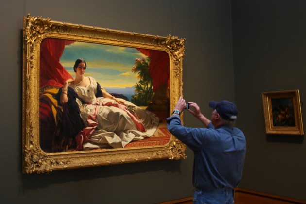If you don't know who created an image. Just upload your photograph to Google Images and it will tell you! Portrait of Leonilla Princess of Sayn-Wittgenstein-Sayn. Painting by Franz Xaver Winterhalter. So who owns the copyright to this image? Photograph: Tim Levy
