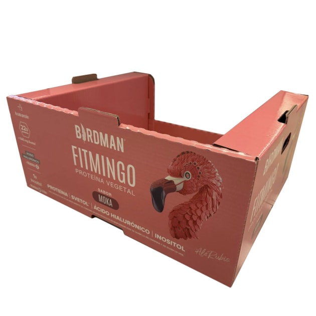 Fitmingo: Smurfit Westrock’s eye-catching point-of-sale protein pack.