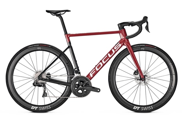 The bike is finished in stylish ‘Rust Red’ – a deep red frame with black highlights and white decals.