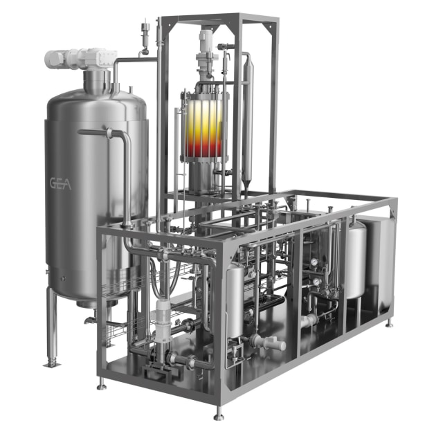 GEA's IceCon is suitable for high-quality fruit extracts, juices and dairy drinks, alcoholic products, cold-brew coffee, and even vinegar concentrates. Image: GEA
