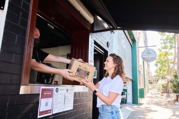 Local cafés packaged up obsolete stock and donated it to the Queensland Rescue mission which collected about 3 million banned items for sorting and reprocessing. Image: Great Plastic Rescue.