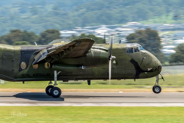 Two former RAAF De Havilland Caribou transport aircraft continue to fly at HARS Aviation Museum. (Howard Mitchell)