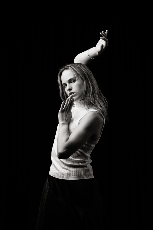 Hayley Corderoy, graduate of Australasian Dance Collective. Photo by David Kelly.