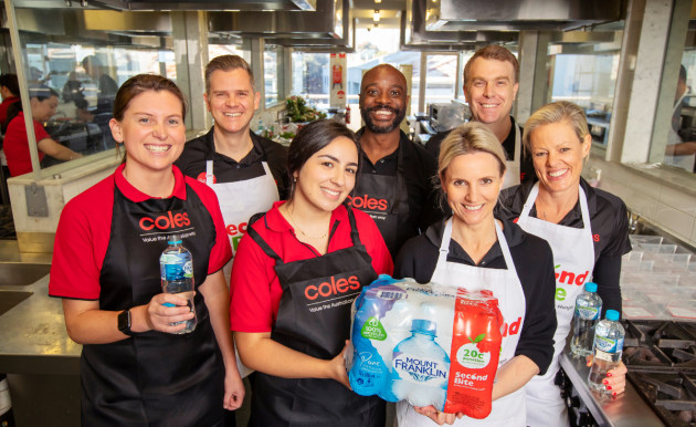 Mount Franklin and Coles aim to donate the equivalent of one million meals to those who need them most. Image: Coca-Cola Amatil
