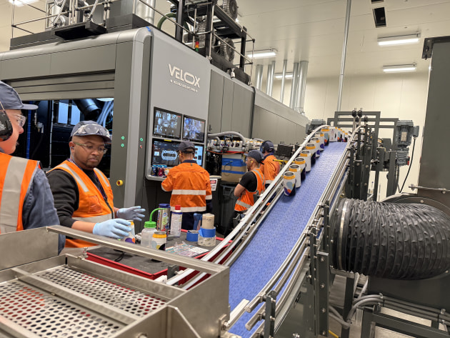 High-speed Helio: 500 cans-a-minute capacity