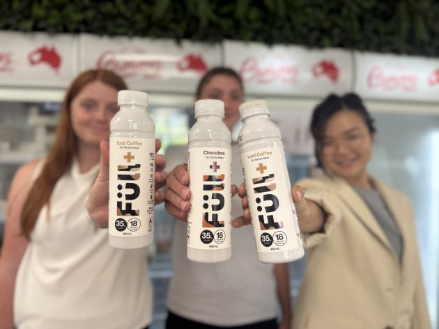 F&uuml;ll+ has been designed &ndash; structurally and visually &ndash; to reframe the product beyond protein shakes and create a "new mental category" in the chilled dairy aisle.