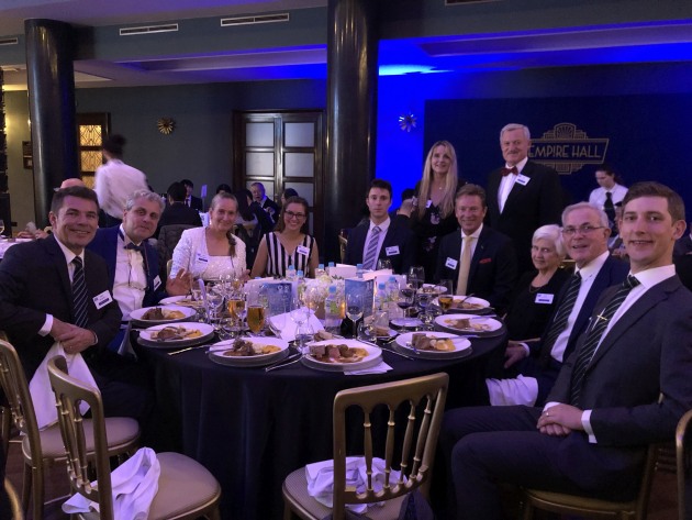 The Australian and New Zealand contingent dining among the stars in Prague.