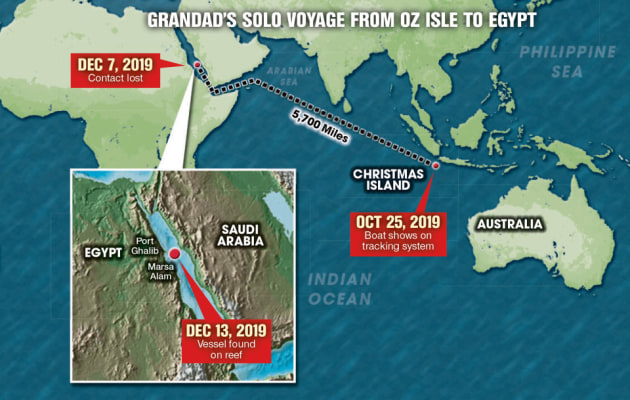 A post from the Finnie family website showing Colin's track.