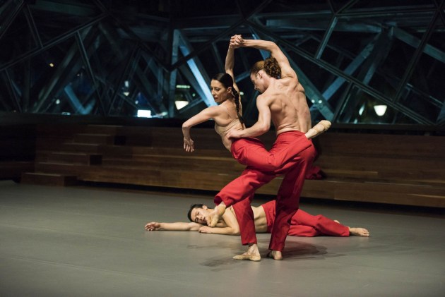 Mara Galeazzi, Travis Knight and James Pett in Tim Podesta's 'Forte'. Photo: RON FUNG.