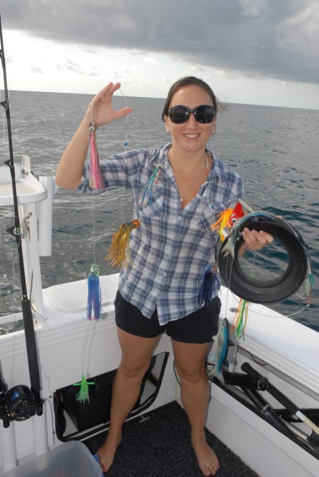 Running a teaser definitely seems to draw more bites, especially when targeting aggressive juvenile marlin.