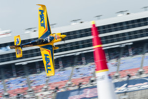 Matt Hall in action at the Red Bull Air Race in Fort Worth, Texas.