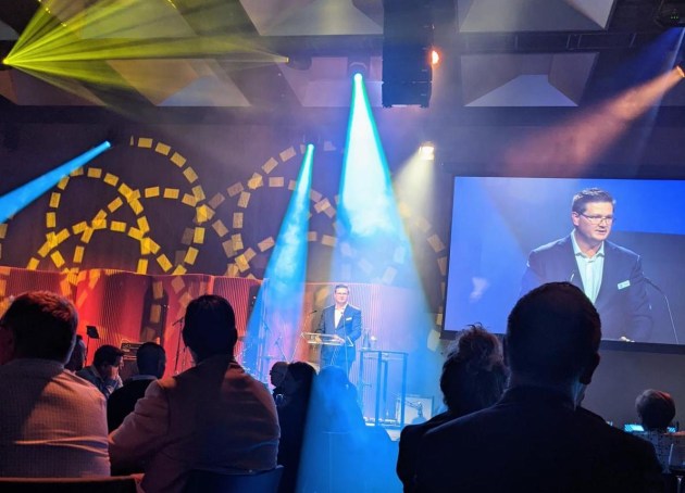 Matthews CEO Mark Dingley at the 2022 APPMA Awards of Excellence at AUSPACK.