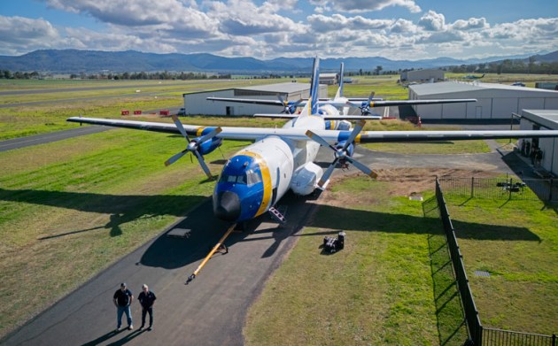 McDermott Aviation's ex-Luftwaffe Transall C-160 Large Aerial Tankers. (The Comms People)