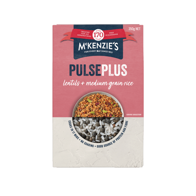 McKenzie’s Foods is expanding its range of pantry staples with Pulse Plus, a new collection of nutritious, fast cooking grains and legumes.