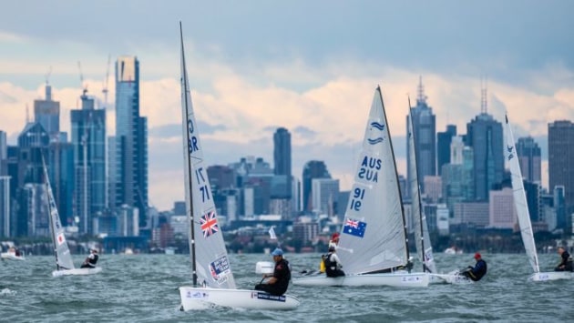 Finn at Sail Melbourne. Photo Beau Outteridge.