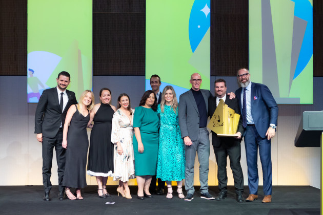 Members of the Woolworths Group sustainability team at the 2023  Banksia Awards in Melbourne.