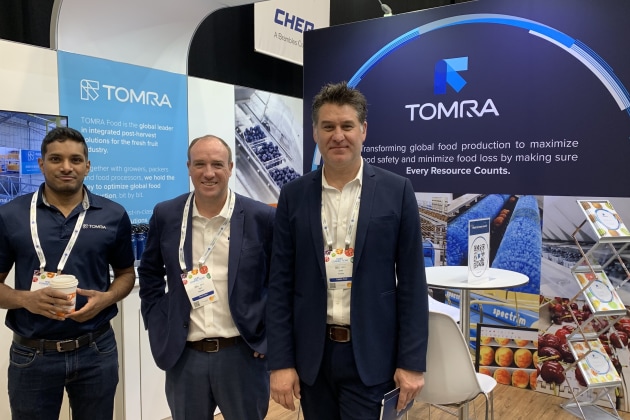 The Tomra team on the stand at Hort Connections.